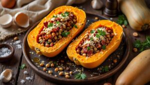 Pourquoi cette butternut farcie au lard et aux noisettes va vite s’imposer comme votre plat préféré du moment