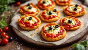 Mini pizzas en pâte feuilletée : l’apéro express croustillant prêt en 20 minutes