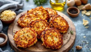 « Prêtes en 10 minutes pour toute la famille » : mes savoureuses galettes de pommes de terre crousti-dorées au four, bien plus légères que des frites