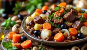Le bourguignon version italienne : plus rapide à cuire, moins riche, et tout aussi fondant avec ses légumes parfumés