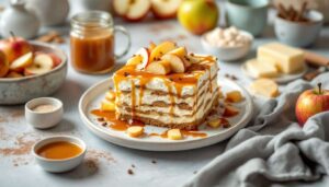 Tiramisu caramel beurre salé aux pommes poêlées : fondant, parfumé, ultra réconfortant, prêt en 10 minutes