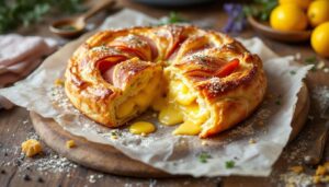 Feuilleté jambon-fromage façon tourte : croustillant et fondant en 20 minutes