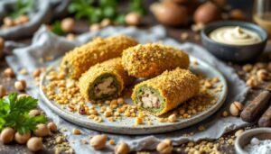 Boudin vert pané aux noisettes concassées : l'apéritif croustillant belge à servir avec une mayonnaise maison