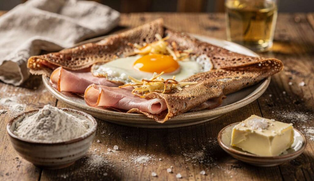 Galette complète bretonne au sarrasin : la vraie recette avec des bords croustillants et un cœur moelleux